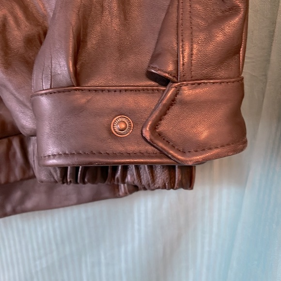 Jos. A. Bank Brown Signature Collection mens large Long Leather Jacket - Picture 3 of 10